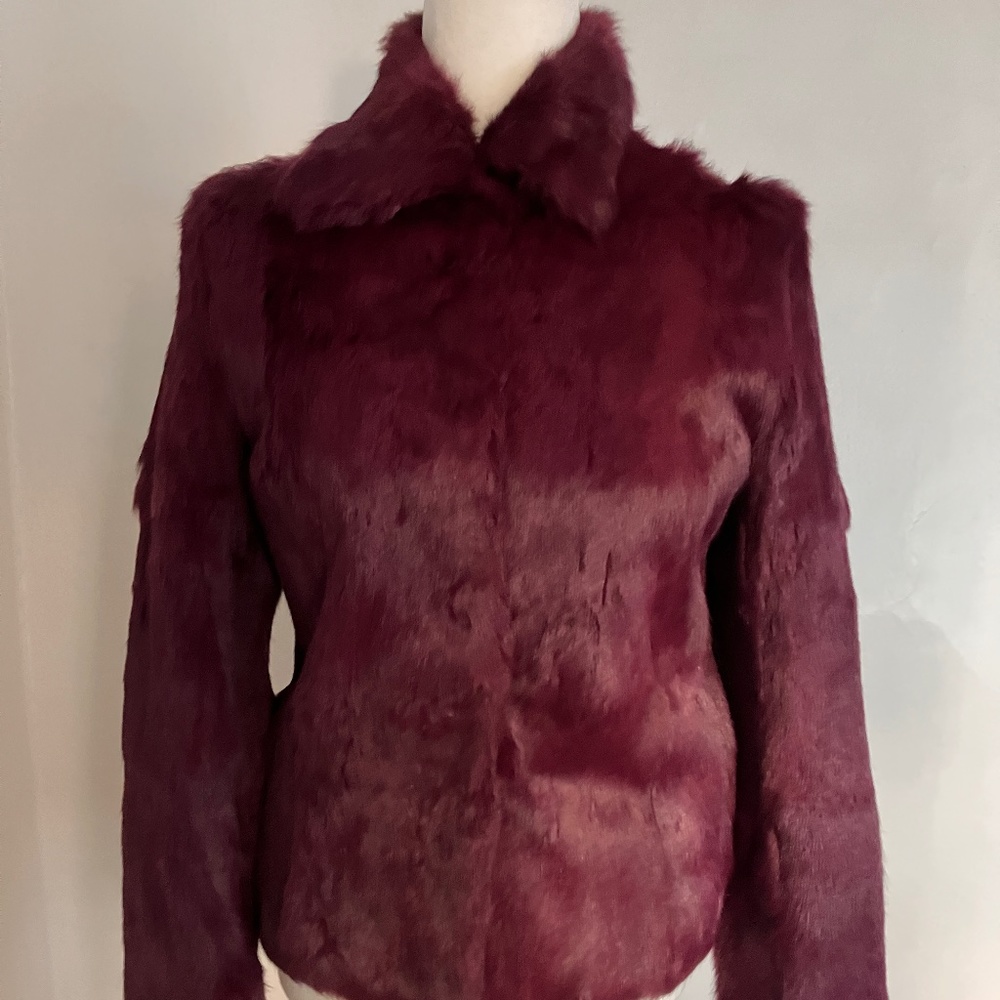 Vintage Magenta/Purple Fur Jacket
